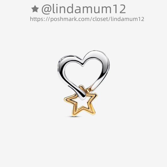 Pandora Lucky Star & Heart Charm - Picture 2 of 6
